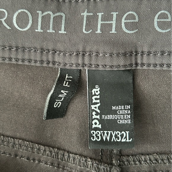 Prana Grey Men’s Pants Slim fit 33x32 - Picture 2 of 5